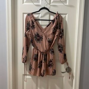 Romper floral long sleeve